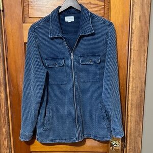 Lucky Brand Jacket Unisex Blue Lightweight Size Large Full Zip Pockets